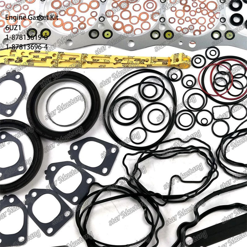 Kit completo de juntas 6UZ1 1-87813619-0 1-87813696-4 Adequado para peças de motores Isuzu