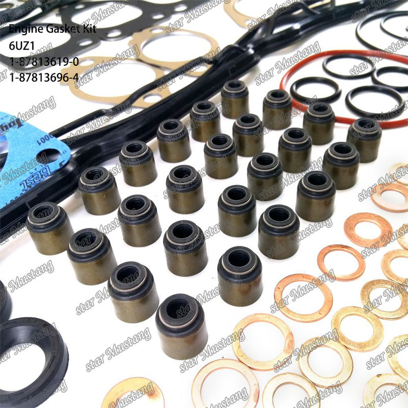 Kit completo de juntas 6UZ1 1-87813619-0 1-87813696-4 Adequado para peças de motores Isuzu