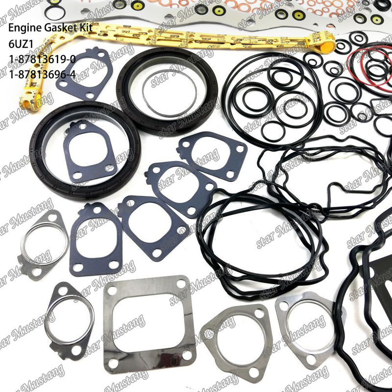 Kit completo de juntas 6UZ1 1-87813619-0 1-87813696-4 Adequado para peças de motores Isuzu