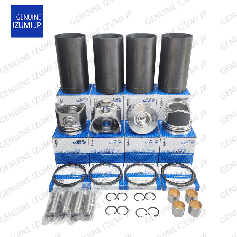 Kit de Camisa de Cilindro V3300T-16V Pistão 1C050-21112 Para Peças de Reparo do Motor Diesel Kubota