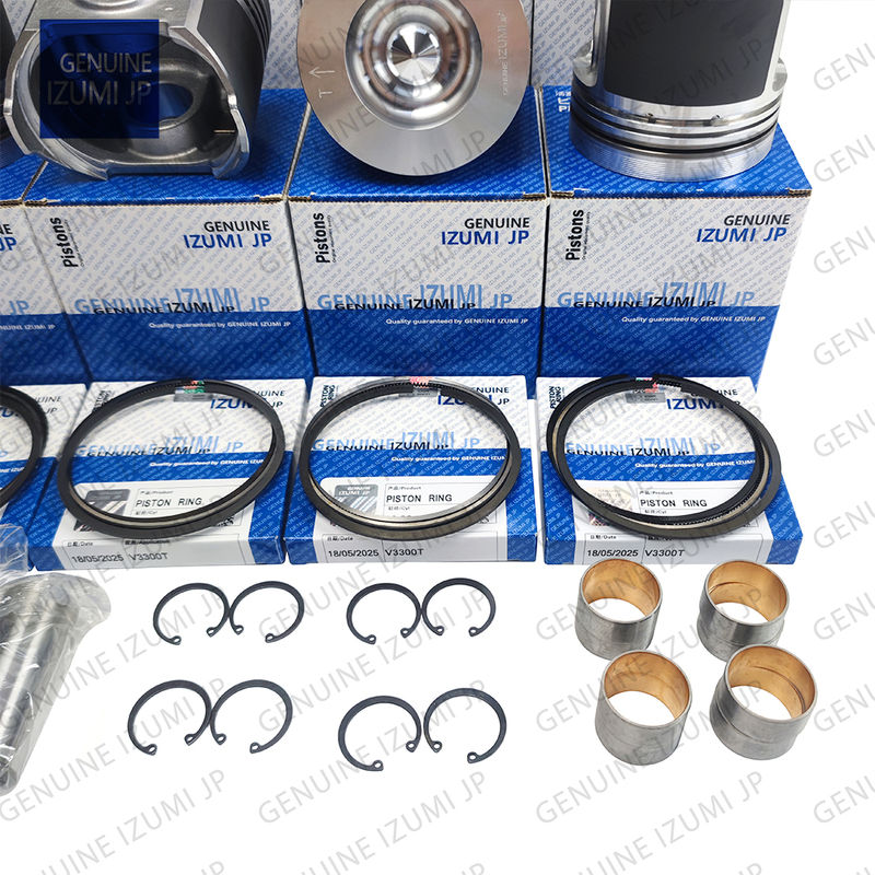 Kit de Camisa de Cilindro V3300T-16V Pistão 1C050-21112 Para Peças de Reparo do Motor Diesel Kubota