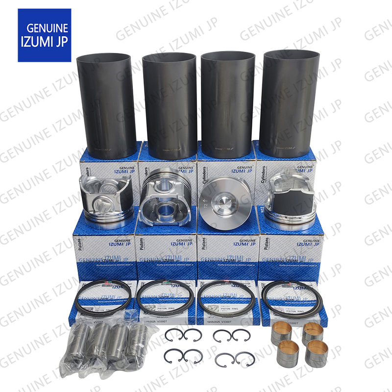 Kit de Camisas de Cilindro V3300T-16V Pistão 1G557-21110 Para Peças de Reparo do Motor Diesel Kubota
