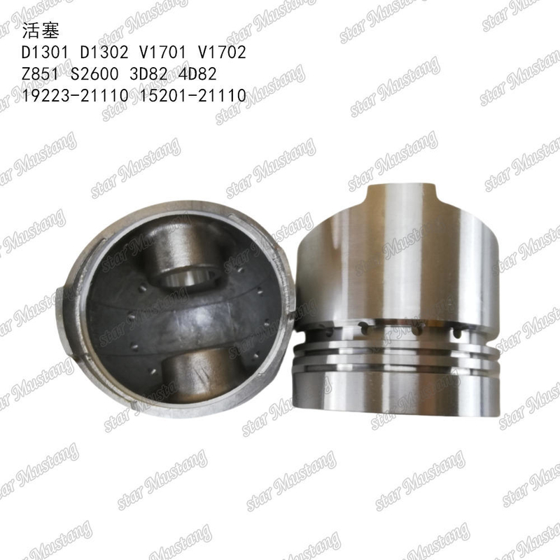 Pisto D1301 D1302 V1701 V1702 Z851 S2600 3D82 4D82 19223-21110 15201-21110 Adequado para Peças de motor KUBOTA