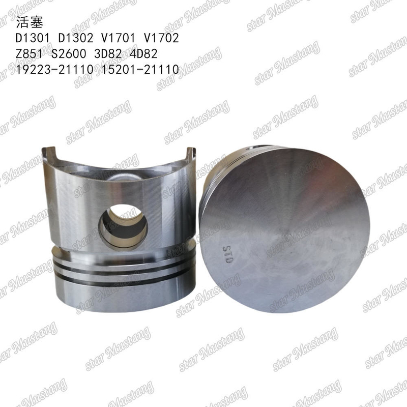 Pisto D1301 D1302 V1701 V1702 Z851 S2600 3D82 4D82 19223-21110 15201-21110 Adequado para Peças de motor KUBOTA