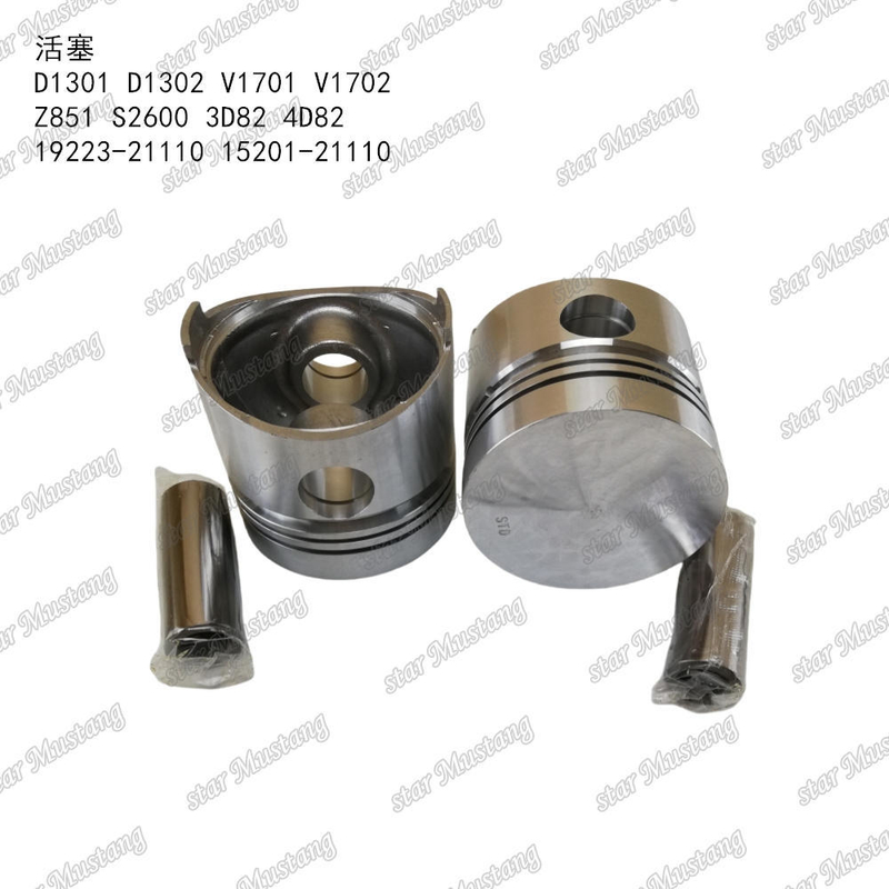Pisto D1301 D1302 V1701 V1702 Z851 S2600 3D82 4D82 19223-21110 15201-21110 Adequado para Peças de motor KUBOTA