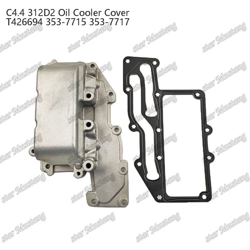 C4.4 Cobertura do refrigerador de óleo do motor diesel 353-7715 Cobertura do refrigerador de óleo de pistão para aplicações industriais